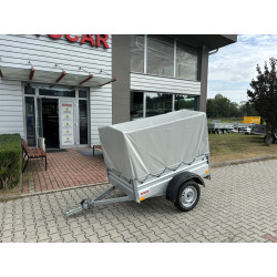 Jednonápravový nebrzdený prívesný vozík Autocar 7162 s plachtou